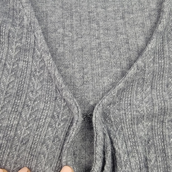 NWT O'Neill cable knit long sleeve soft wrap dress fit and flare - Picture 7 of 9